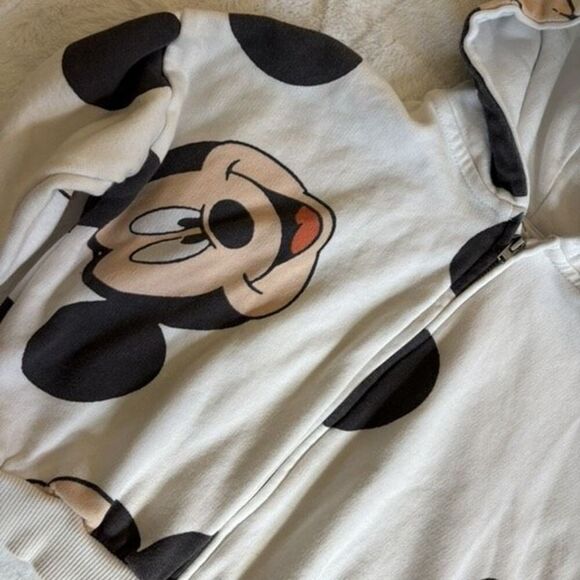 Zara Mickey Mouse Zip Up Sweater Size 2-3 Years - Picture 2 of 6